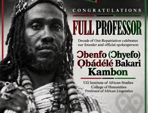 Ɔbenfo Ọbádélé Kambon Promoted to Full Professor of African Linguistics