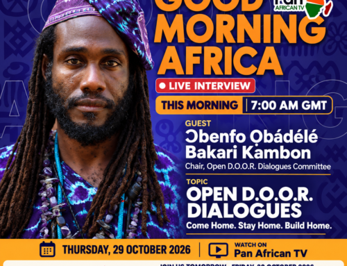 1 day to go — Pan African TV interview today at 7 AM GMT | Open D.O.O.R. Dialogues