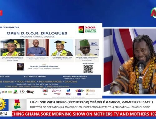 Watch: Ɔbenfo Ọbádélé Kambon on Mothers TV — Open D.O.O.R. Dialogues