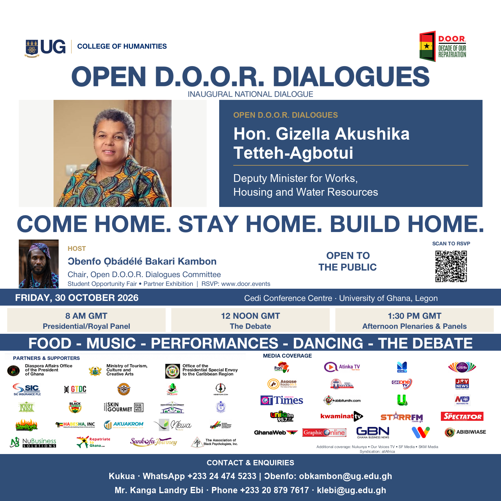 2 days left — Open D.O.O.R. Dialogues with Hon. Gizella Tetteh-Agbotui
