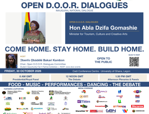 3 days left — Open D.O.O.R. Dialogues with Hon. Abla Dzifa Gomashie