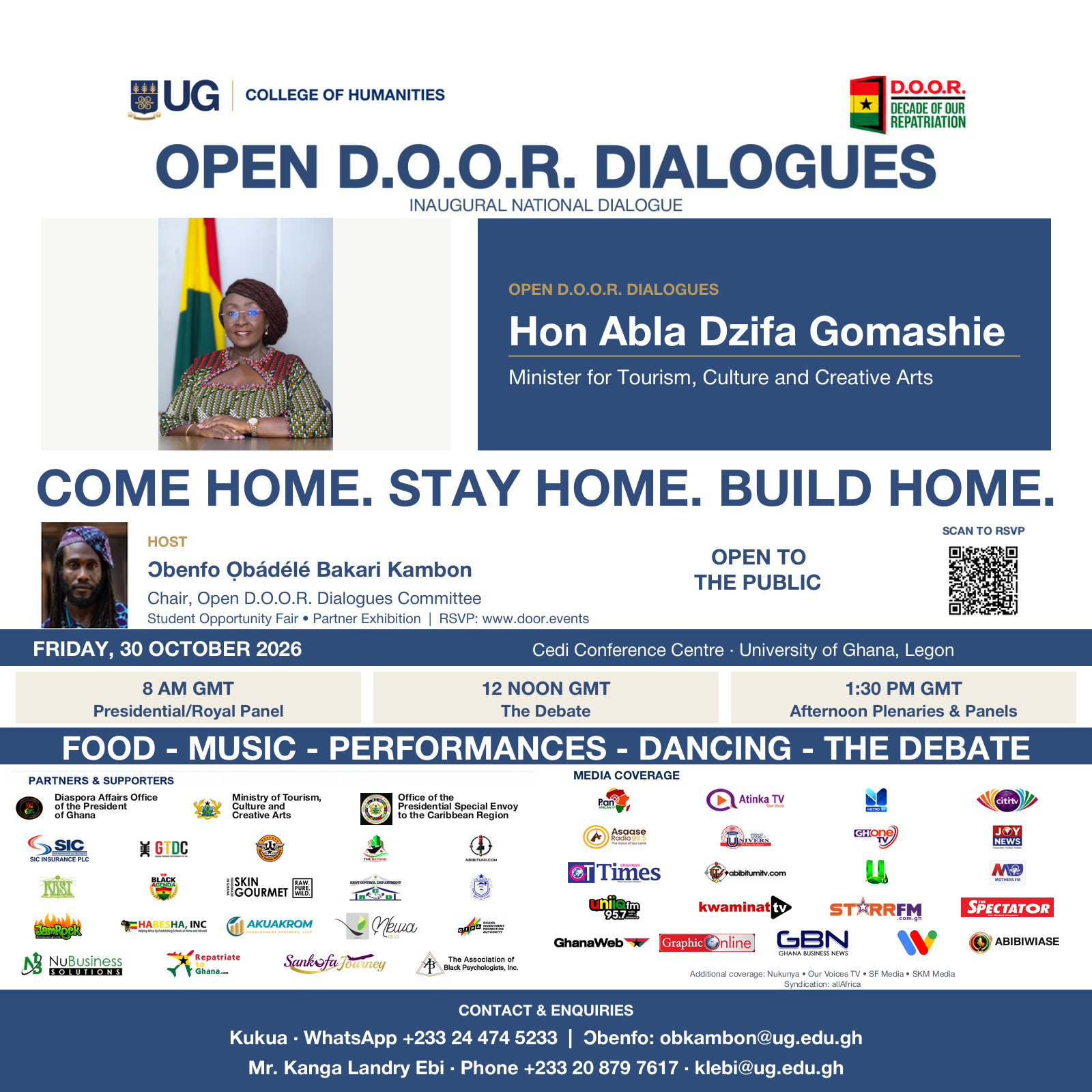 3 days left — Open D.O.O.R. Dialogues with Hon. Abla Dzifa Gomashie