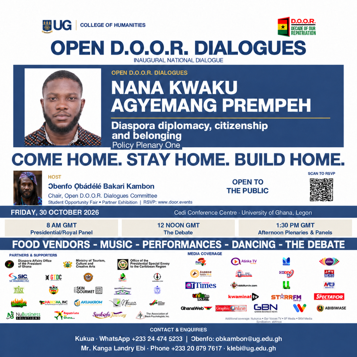 1 day left — Open D.O.O.R. Dialogues with Nana Kwaku Agyemang Prempeh