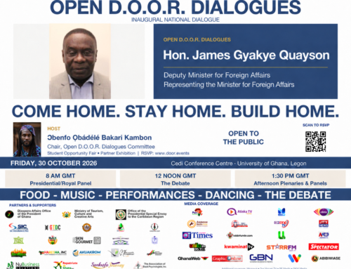 8 days left — Open D.O.O.R. Dialogues with Hon. James Gyakye Quayson