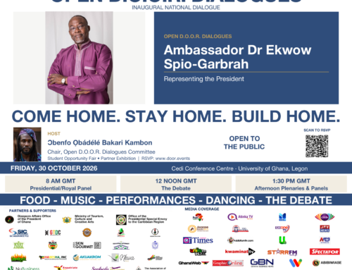 9 days left — Open D.O.O.R. Dialogues with Ambassador Dr Ekwow Spio-Garbrah