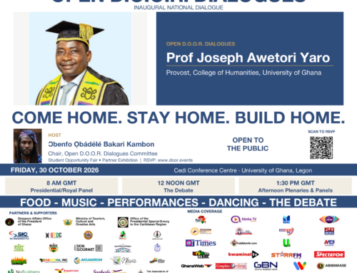 Today — Open D.O.O.R. Dialogues with Prof. Joseph Awetori Yaro